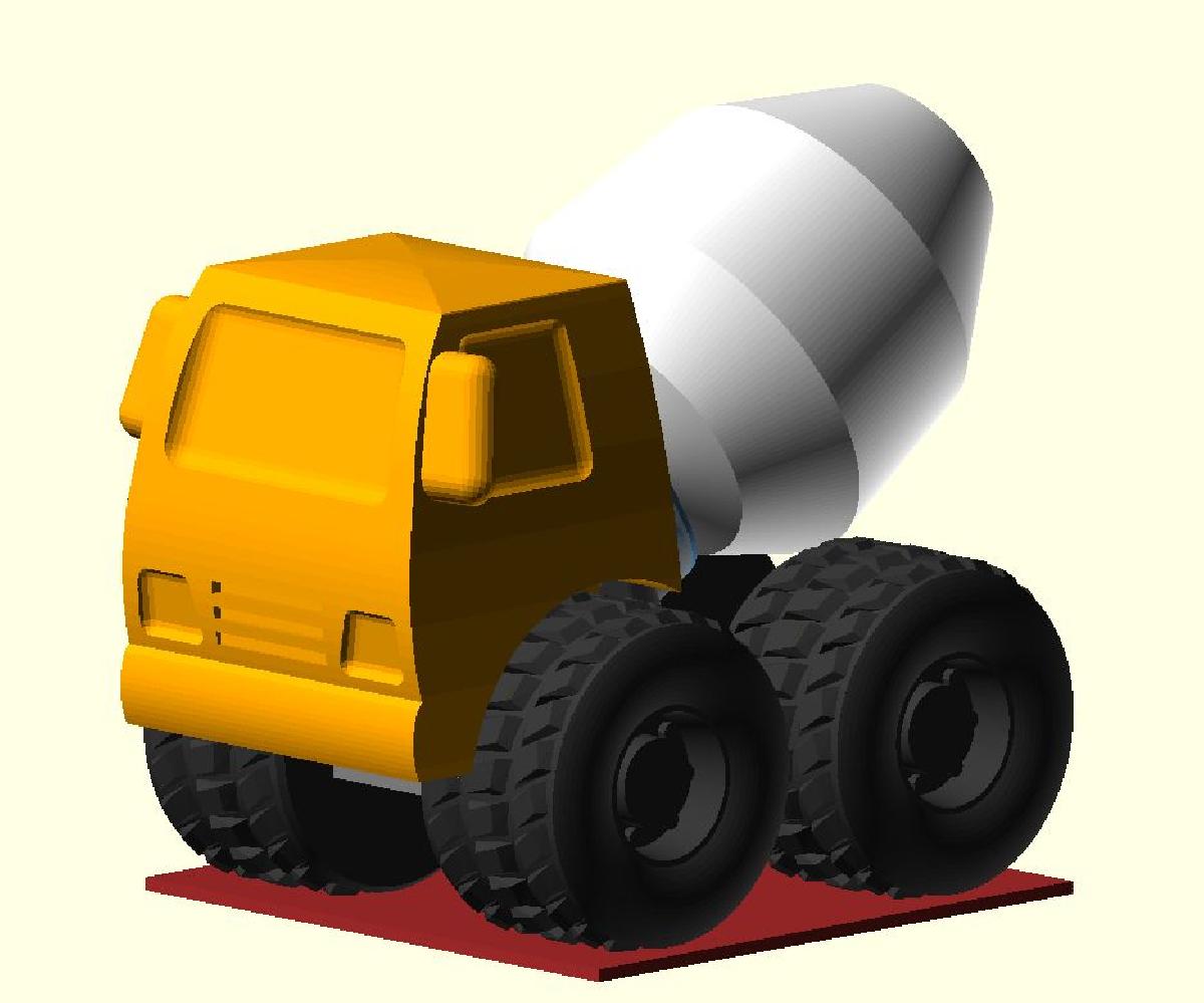 Caminhao betoneira de brinquedo