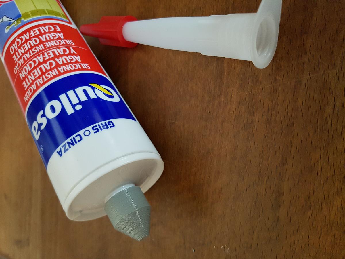 Adaptador de bico de cartucho de selante de calafetagem 300ml 310ml tampa de rosca