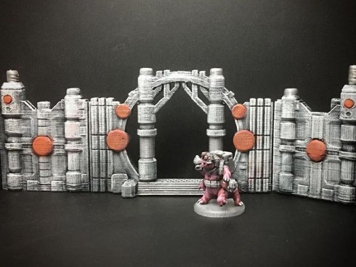 Paredes de Fantasia Cientifica ZOD (escala 28mm/Heroica)