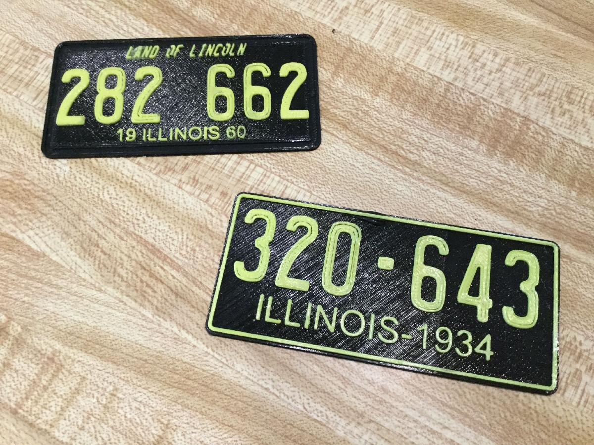 Placa de Licenca de Illinois