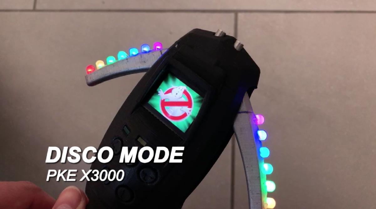 Medidor PKE dos Caca Fantasmas NeoPixel, OLED, incl. codigo Arduino