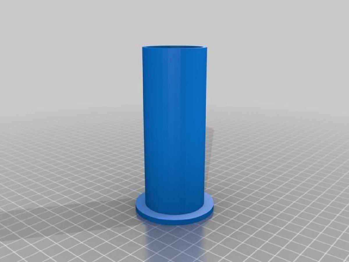 Vaso em modo de impressora 20x20 com foguete/missil de 5 partes