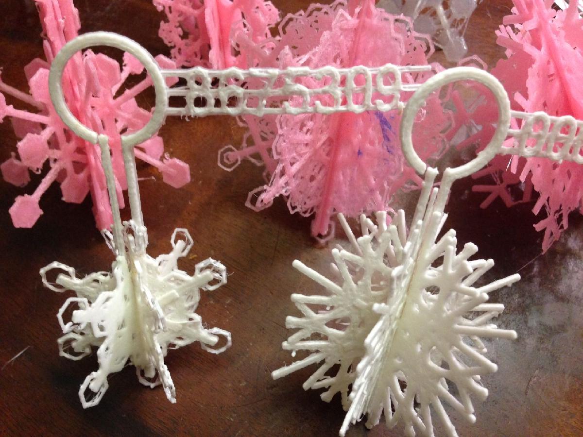 Tempestade de Ornamentos de Floco de Neve Personalizaveis e Enviaveis: com Kickstarter!