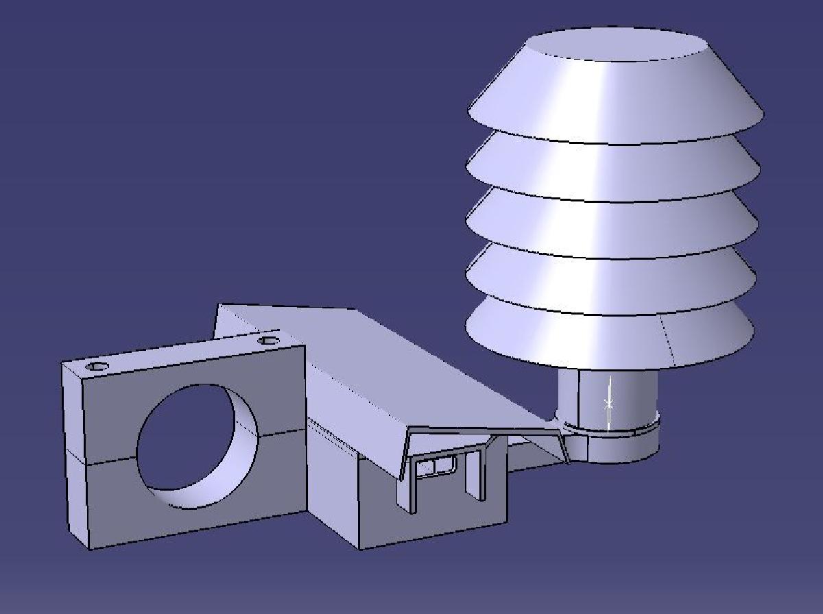 estacao meteorologica ESP32 + BME280 com tela de Stevenson