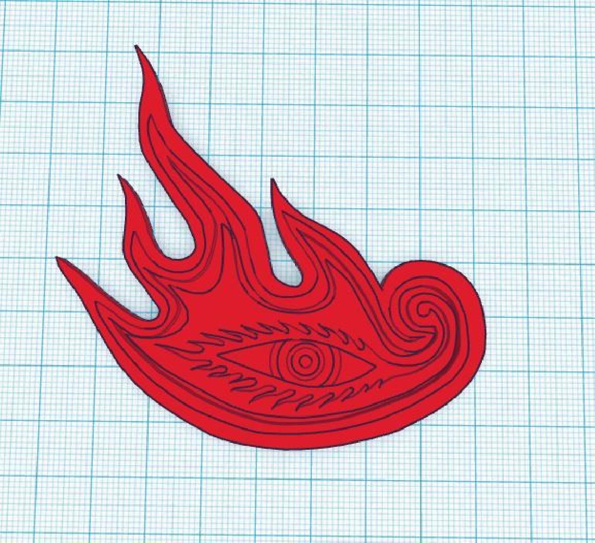 Olho Flamejante de Alex Grey