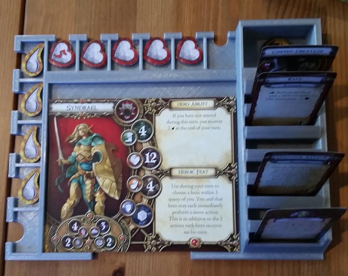 Descent: Journeys in the Dark (Segunda Edicao)   Bandeja de Herois