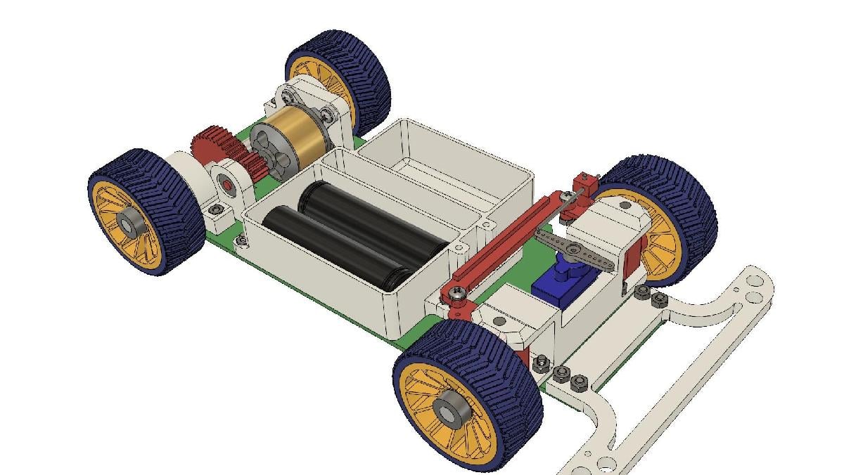 Carro RC Simples com Motor Sem Escovas