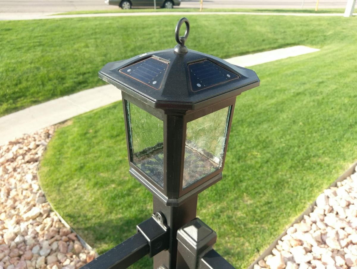 Iron Railing Caps for LED Solar Lanterns
