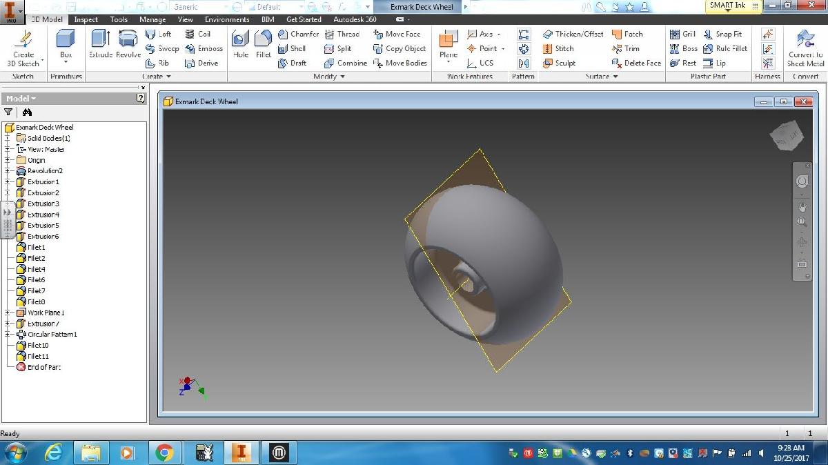 Roda de Deck Zero Turn Exmark
