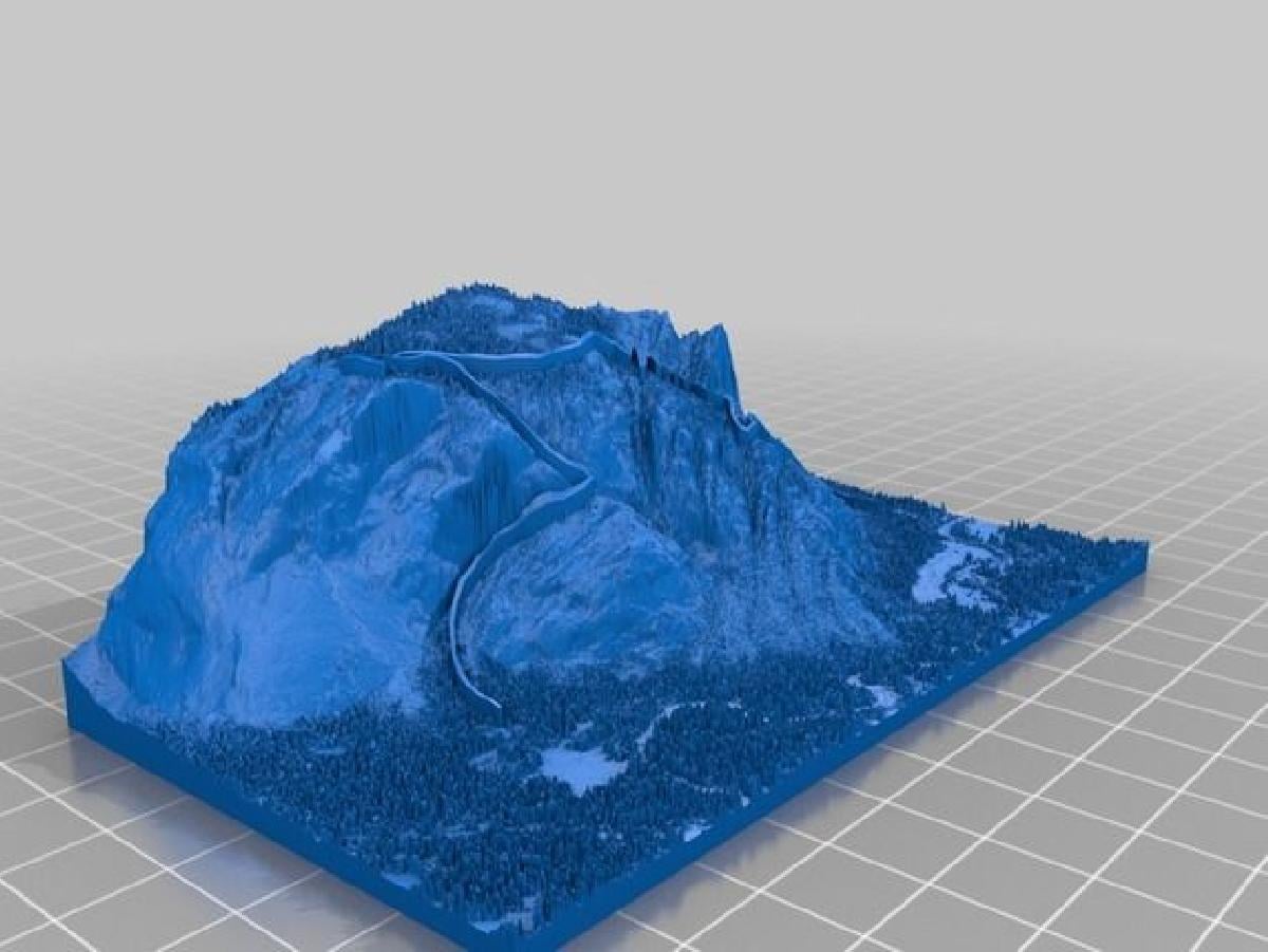 Ponto de Glaciar de Yosemite com a trilha de 4 milhas e a Trilha da Laje