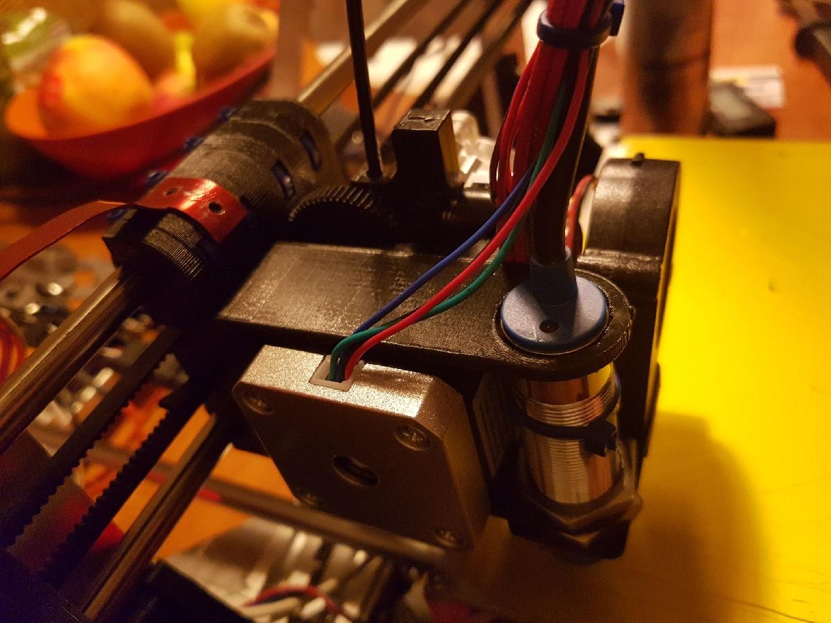Carroca Prusa I3 E3D Titan Aero com suporte de sonda de 18mm e ventilador de peca