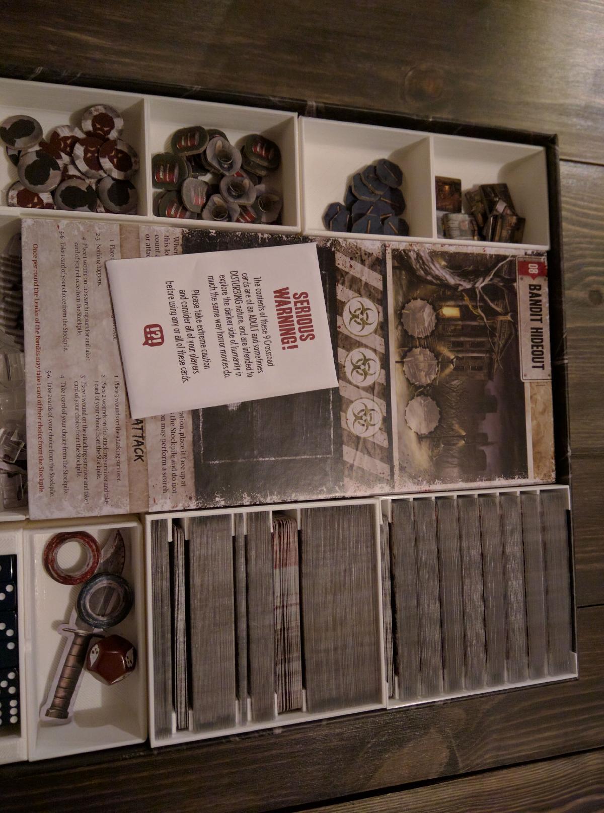 Inserto da caixa Dead of Winter: A Long Night.