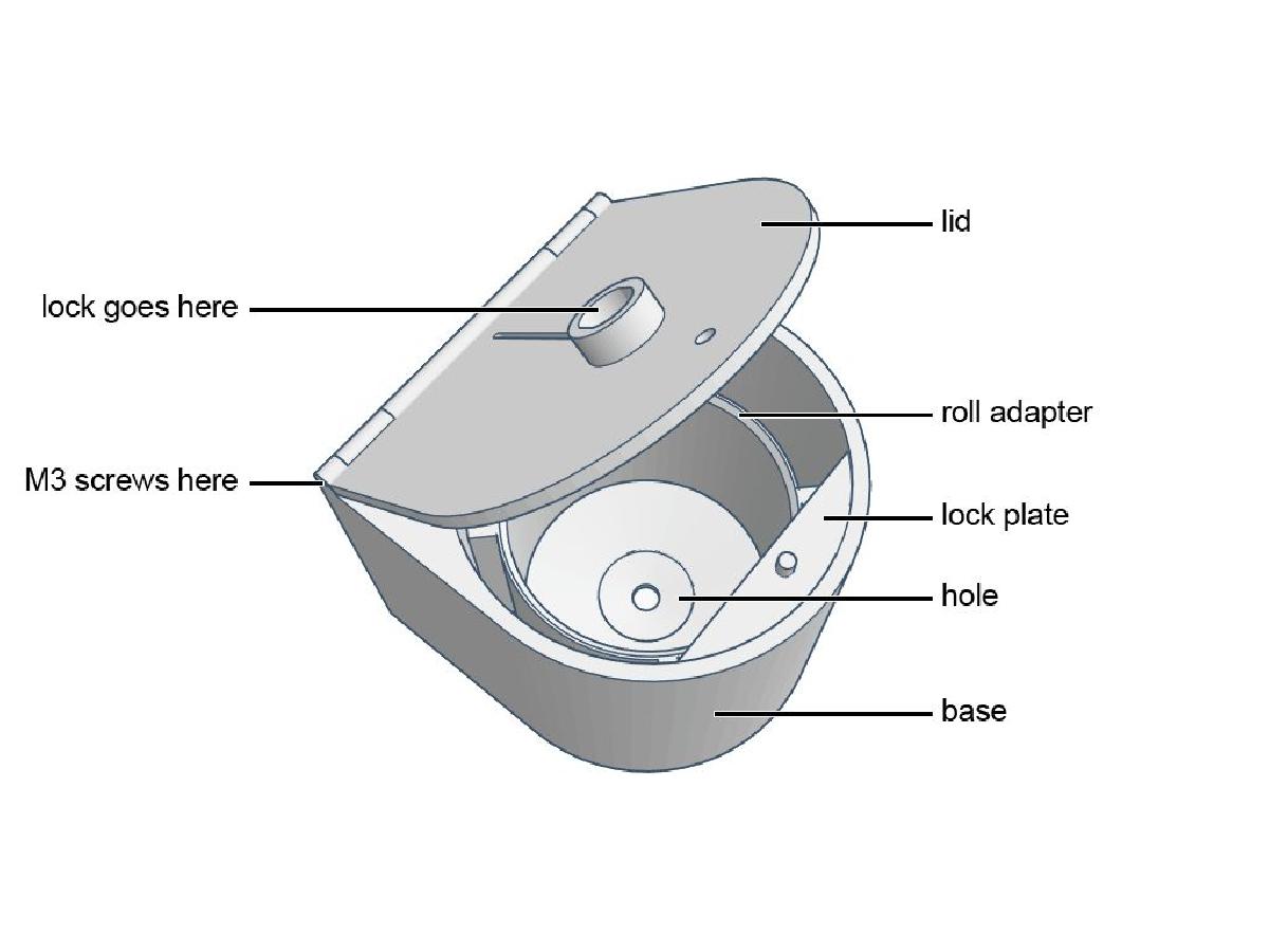 Dispensador de papel toalha de folha unica (montado na parede, com fechadura)