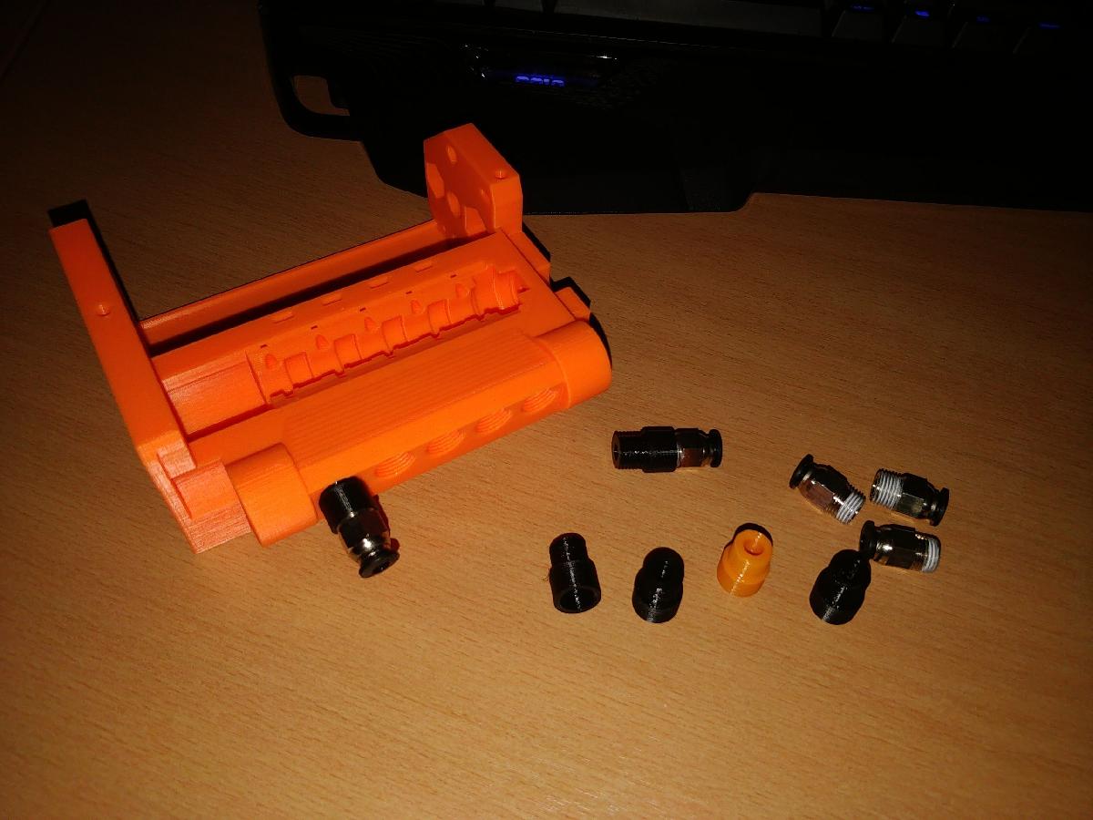 Adaptador de conector de passagem do corpo da polia MMU2 pneumatica