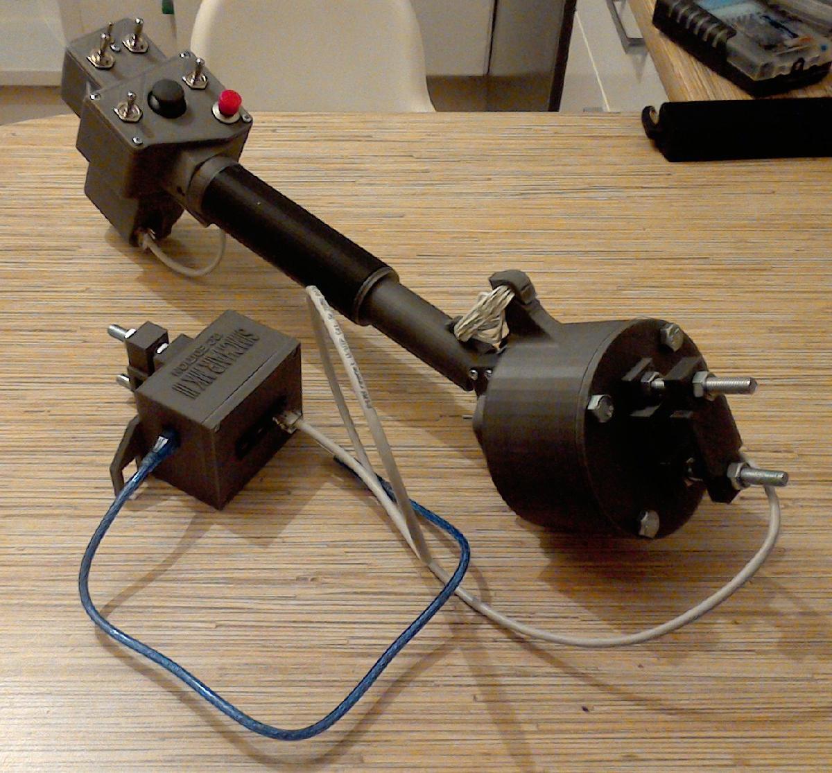 Alavanca coletiva de motor unico I2C Simchair MKIII