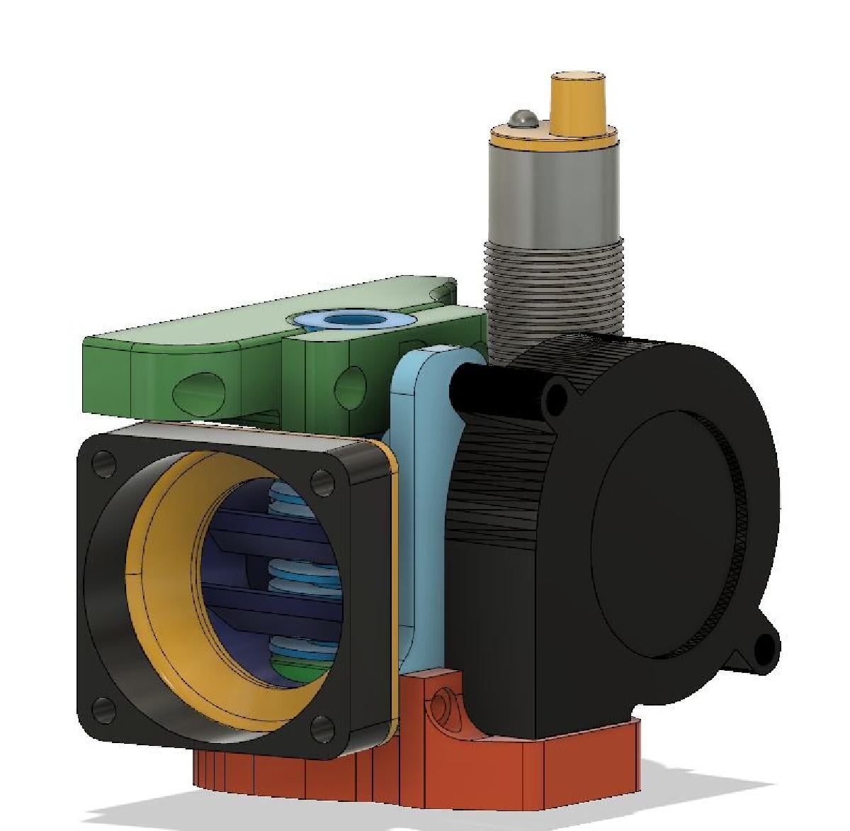 Suporte Compact e3d v6 e Resfriador de Camada Prusa para TronXY x5s com Sensor Indutivo de 18mm