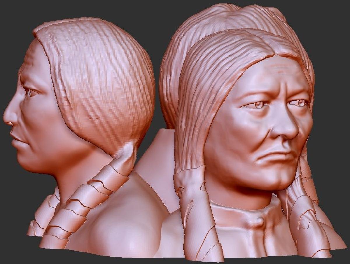 Chefes Indigenas   Touro Sentado Pequeno Falcao Cavalo Louco