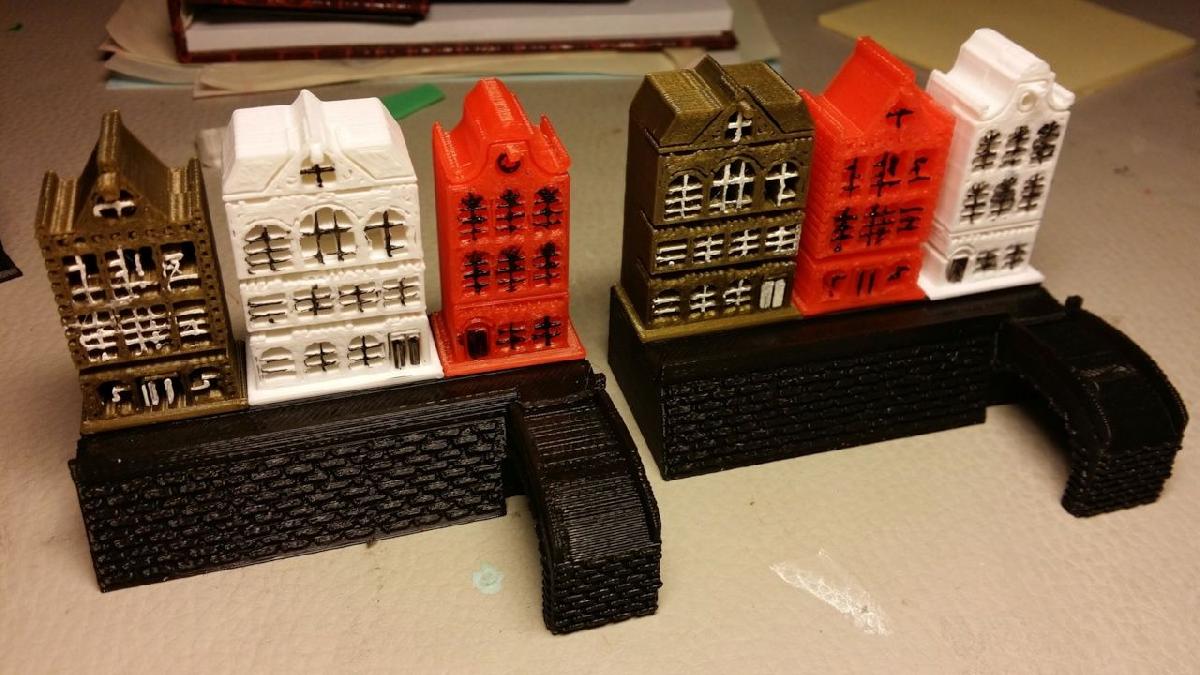 Ponte para as Casas de Amsterda