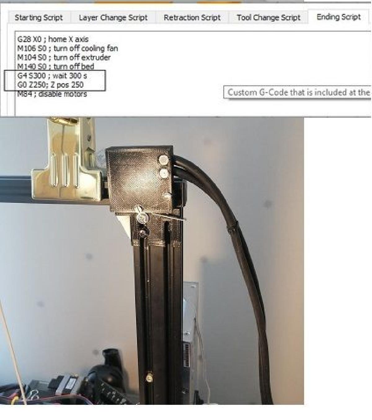 Desligar Ender 3 apos impressao