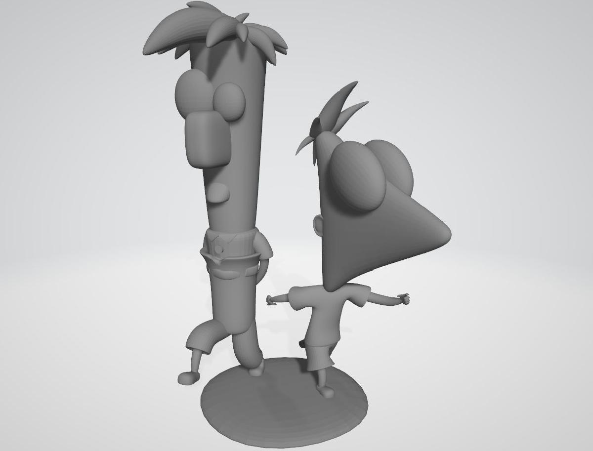 Phineas e Ferb   Estatueta da Objoy Creation
