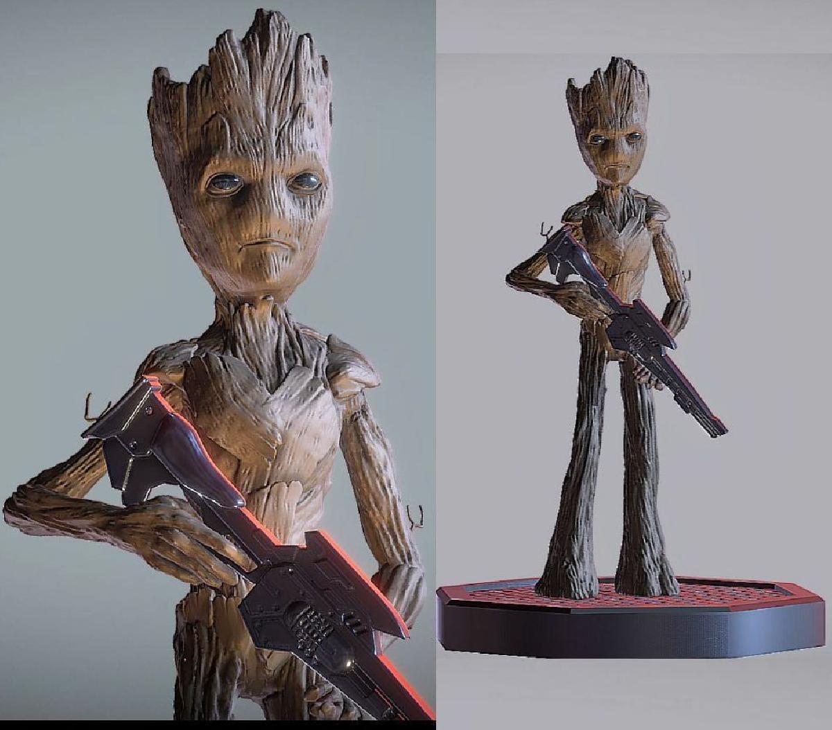 MODELO INSPIRADO NO GROOT ADOLESCENTE (VERSAO BAIXA)