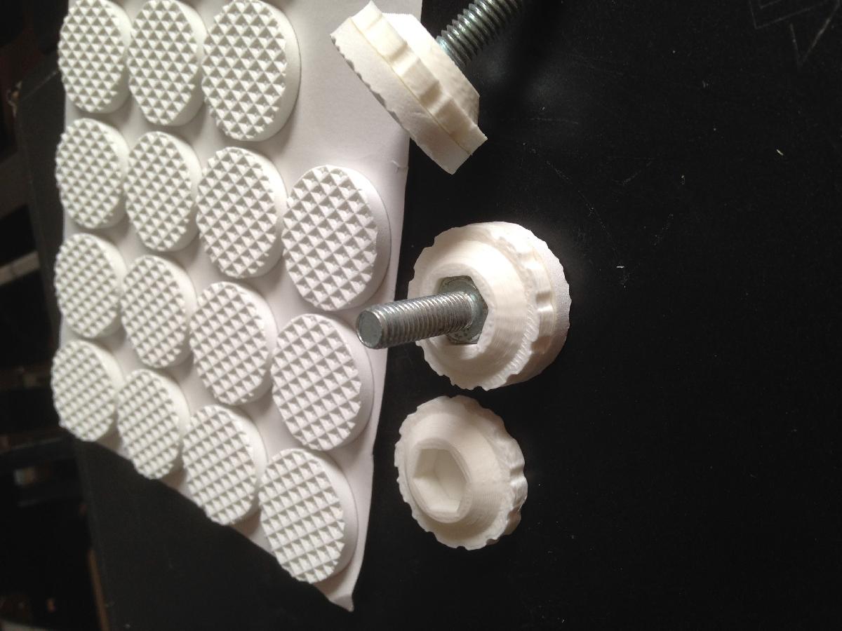 Pe de parafuso hexagonal parametrico