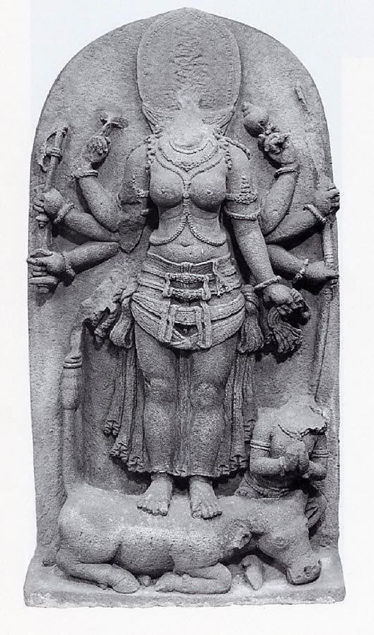 A Deusa Durga Vitoriosa sobre o Demonio Bufalo, Mahisha (Mahishasuramardini)