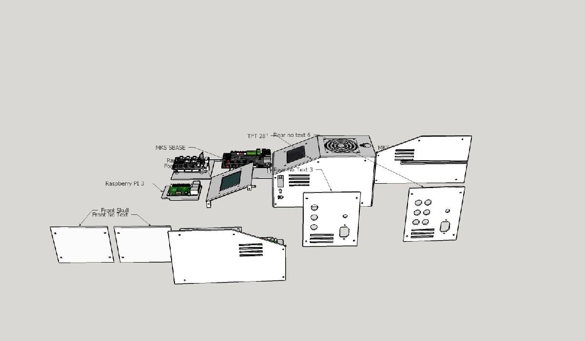 Rampas ou Placas MKS / tft 28/32 / Raspberry pi / Fonte de alimentacao: Tudo em um! V2.1