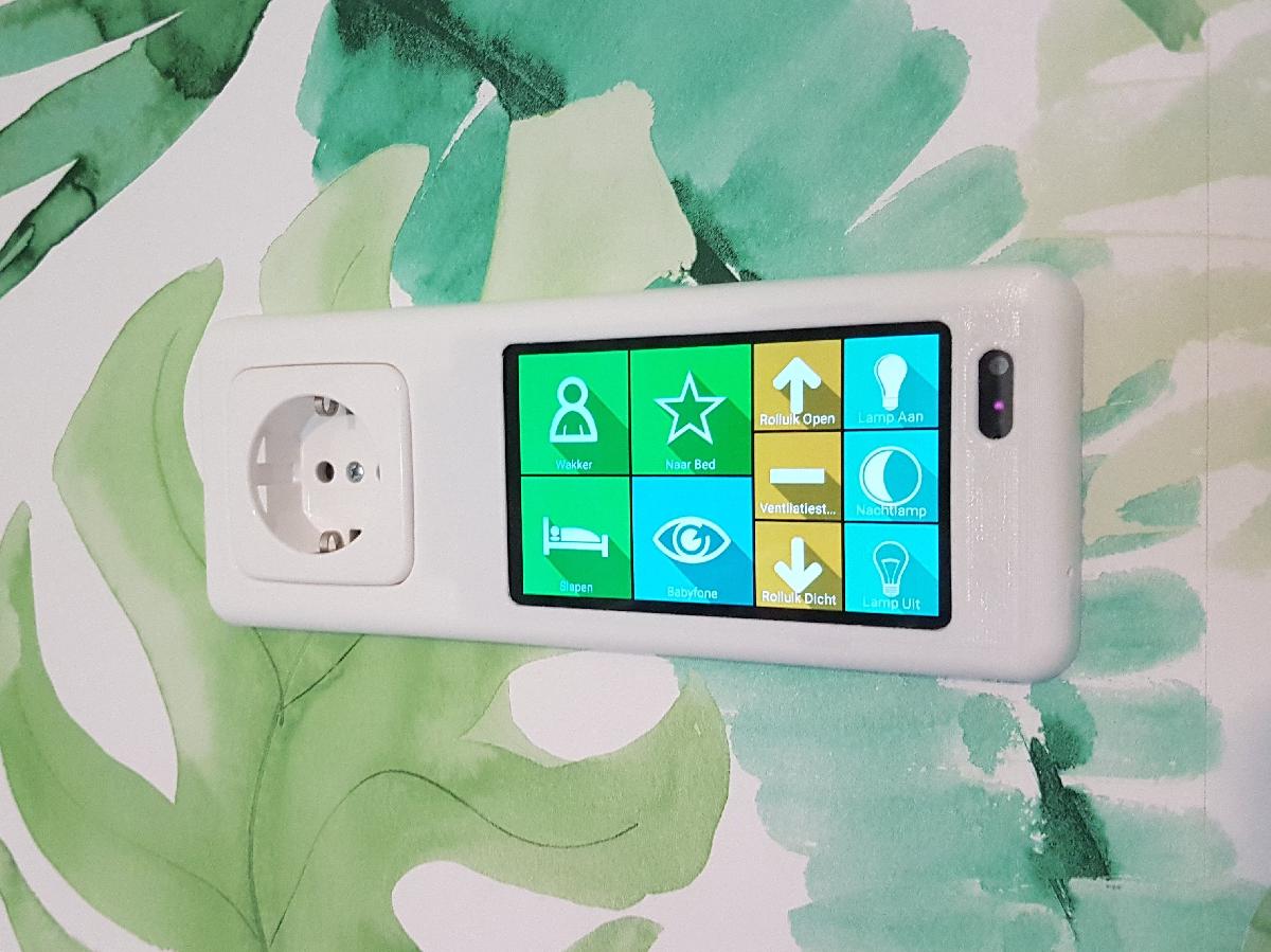 Painel de parede de automacao residencial Galaxy S2