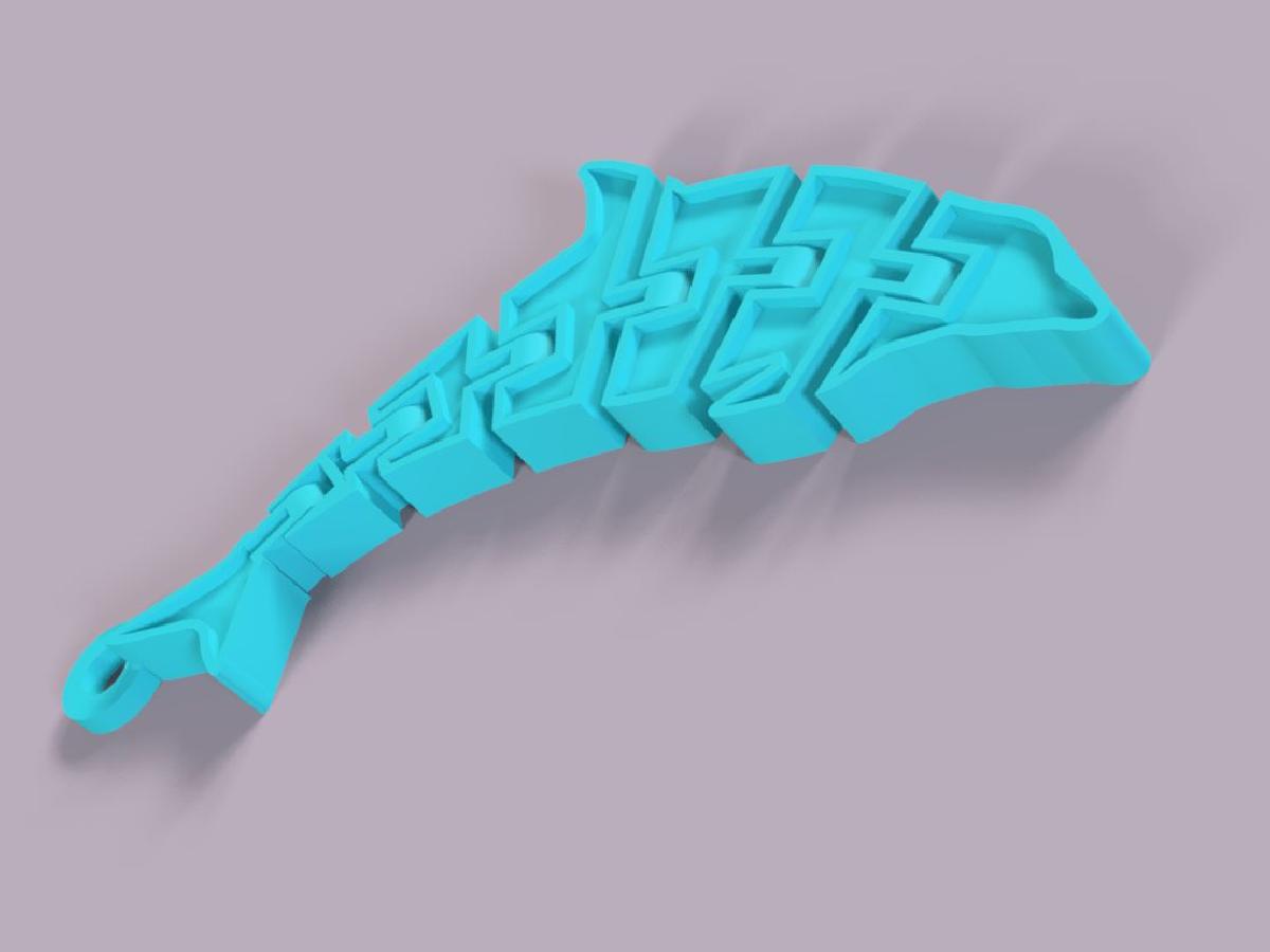 Chaveiro de golfinho articulado com dobradica   tutorial Fusion 360