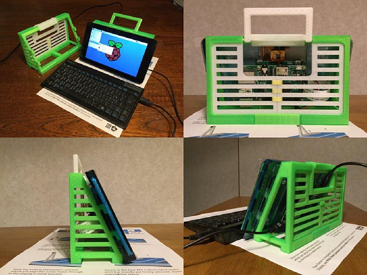 SUPORTE DE DISPLAY para a caixa oficial de tela sensivel ao toque de 7 polegadas da Raspberry Pi da Pimoroni