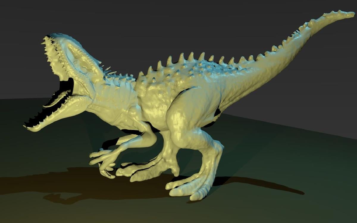 escultura do Indominus Rex