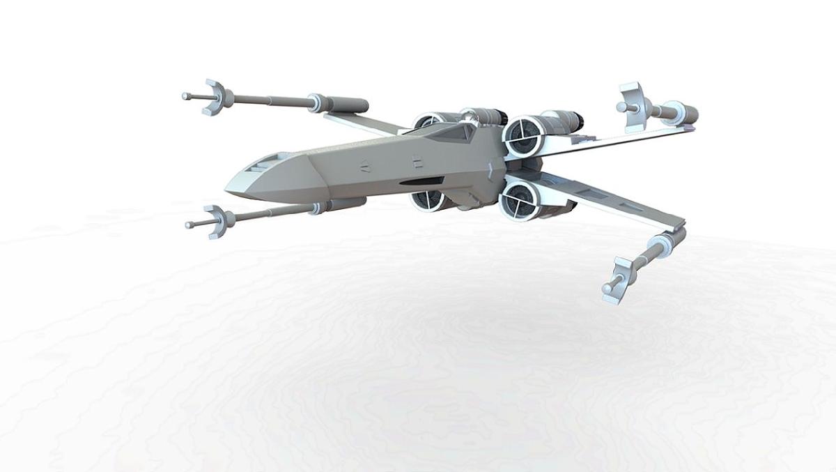 X Wing Fighter w / trabalho x wing