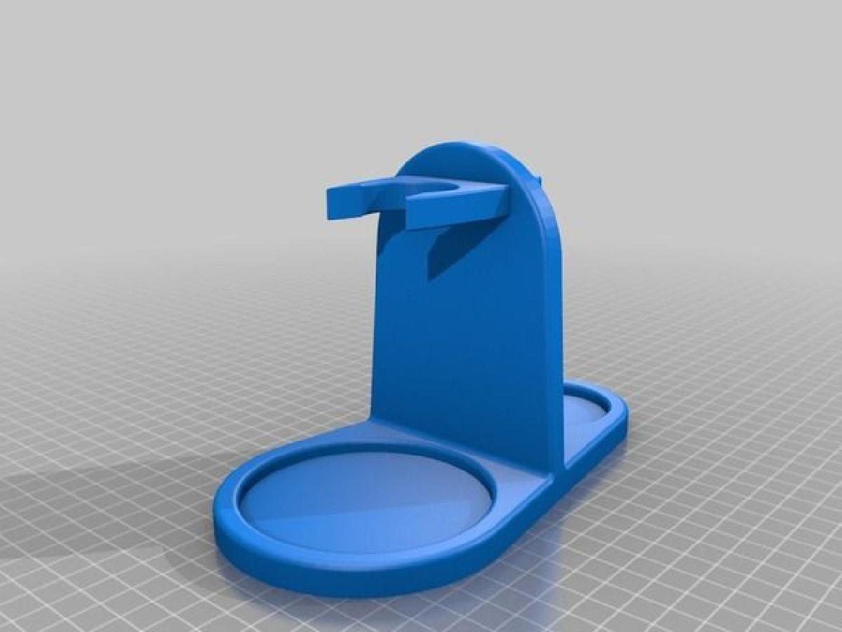 Suporte para barbear molhado para navalha, pincel, sabao e oleo