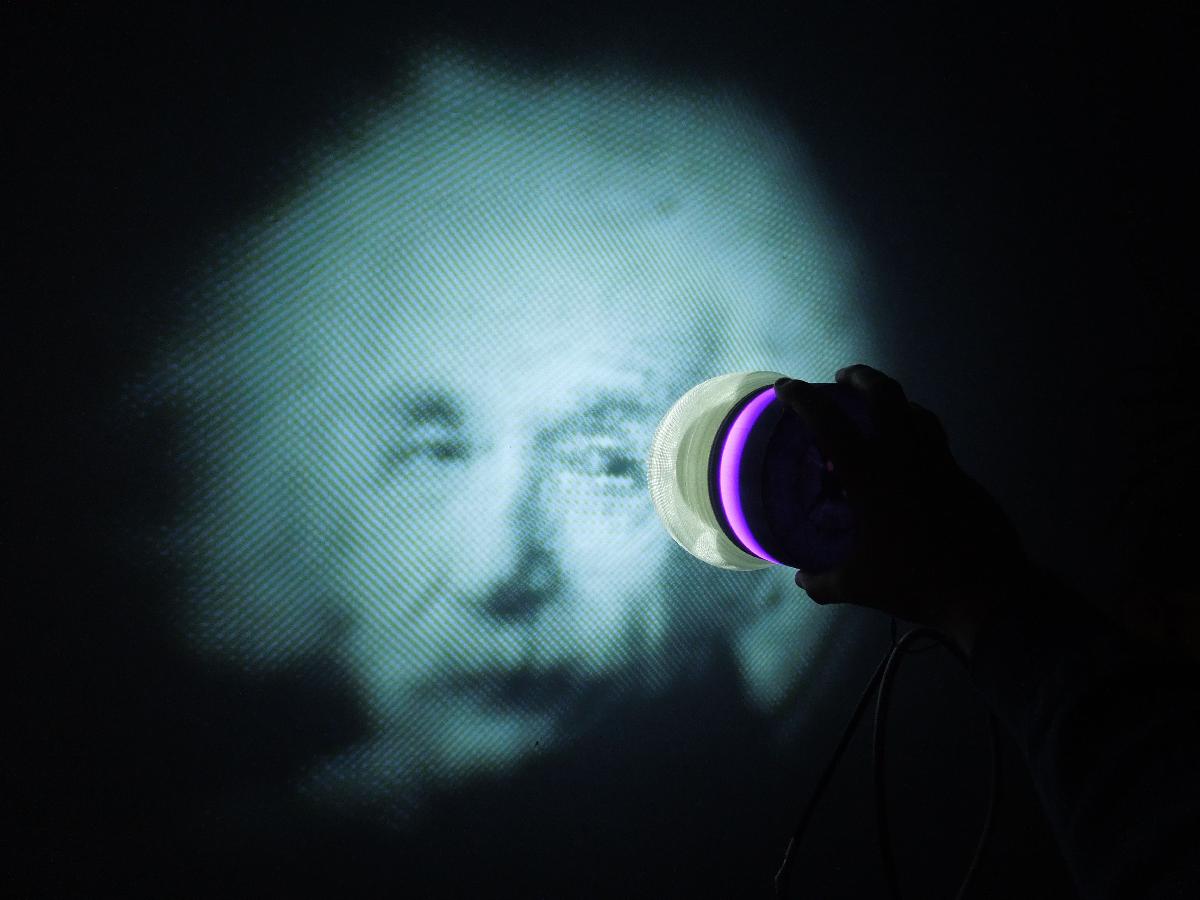 Projetor de imagem estereografica personalizavel v3 highres