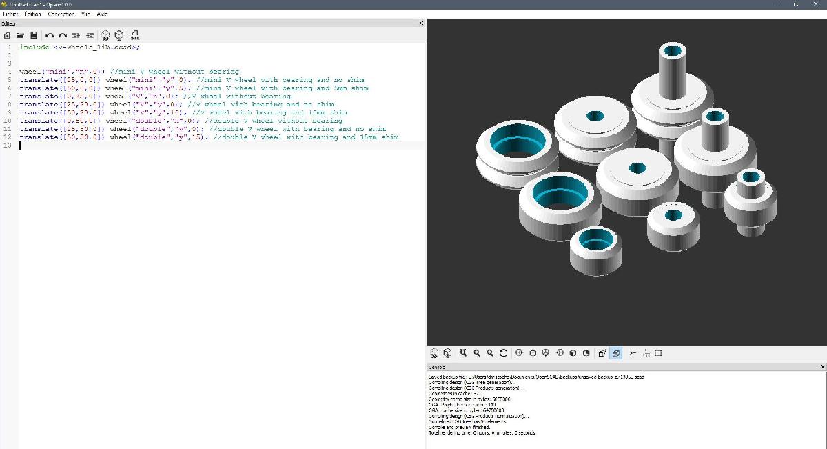 Biblioteca Scad de V Wheels