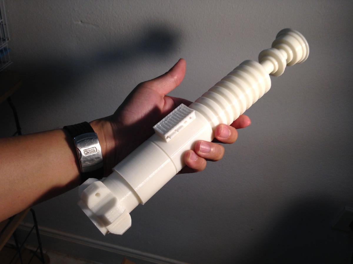 Luke Skywalker Sabre de luz : 8 componentes, super fácil de imprimir, suporte mínimo necessário