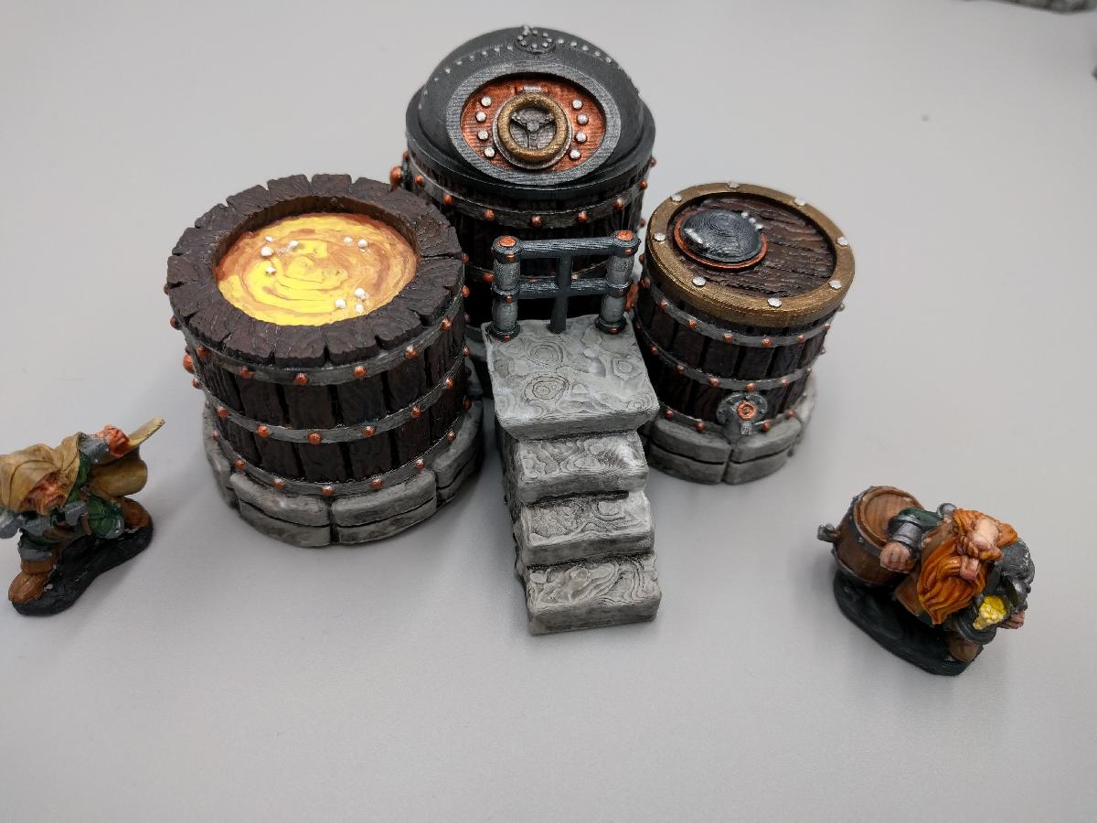 Sistema de Cervejaria Completo   Dwarven AleWorks   28mm