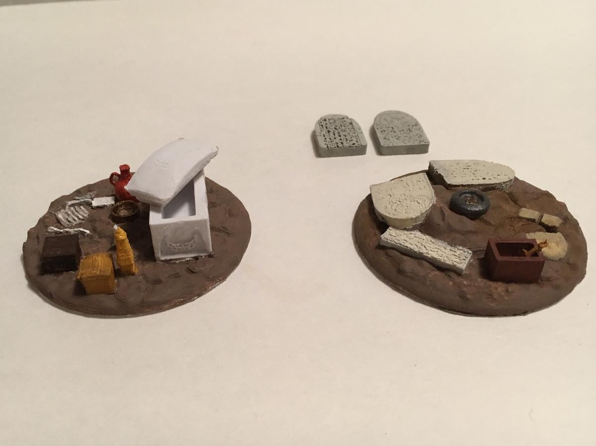 Terreno de queda egipcio para mesa