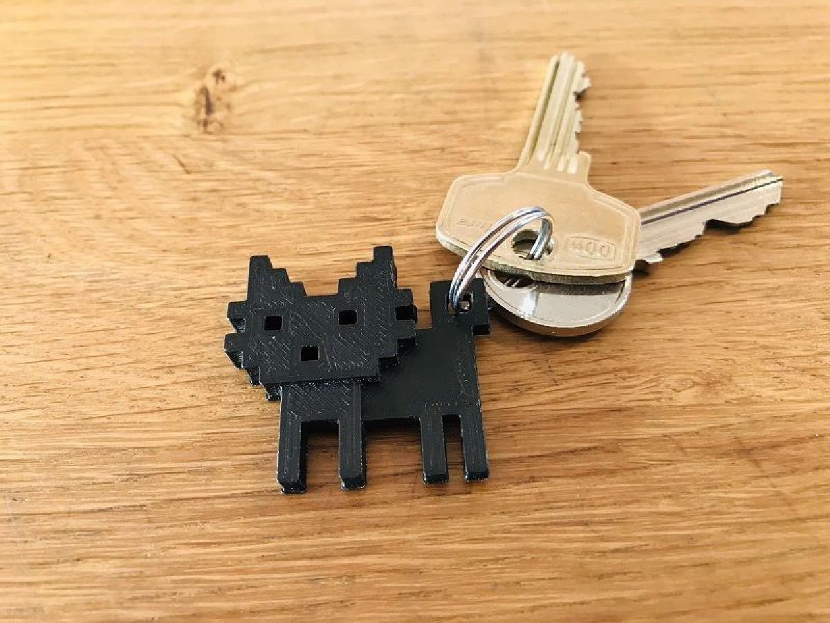 Chaveiro Cat de 8 bits