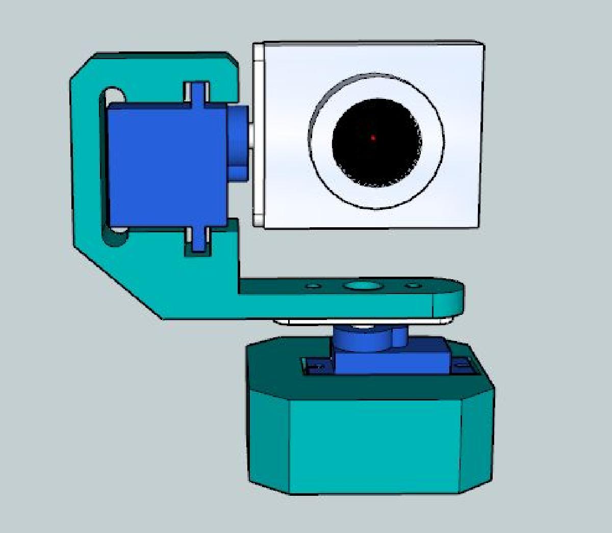 Suporte de webcam para servo 9g 2 eixos