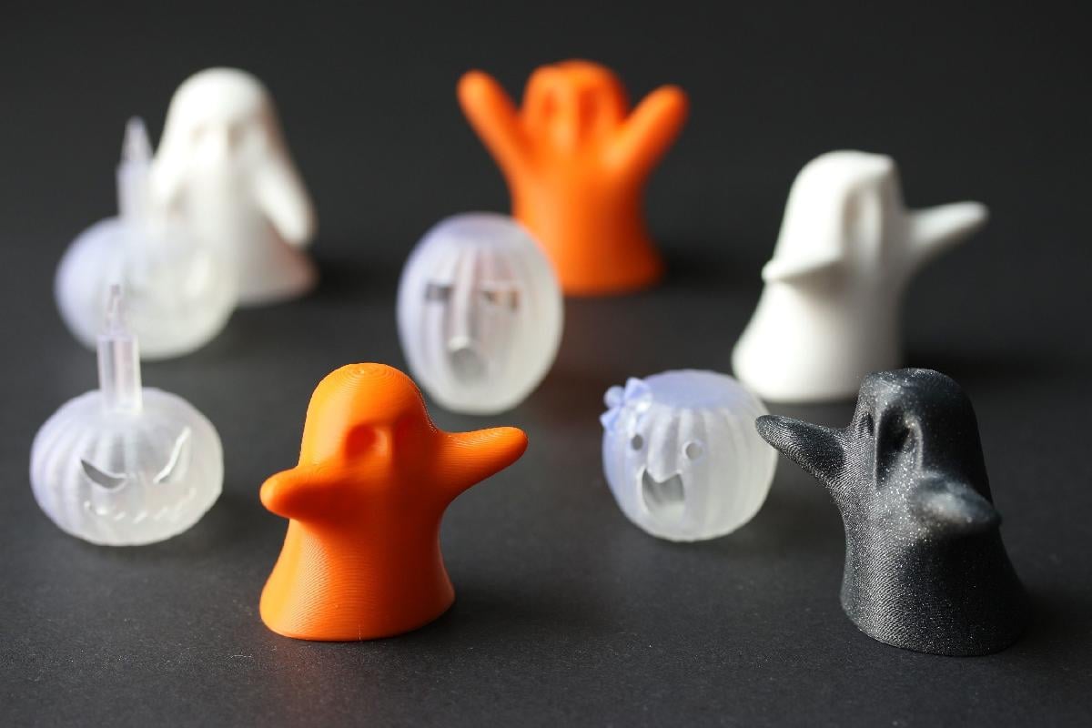 Conjunto de Fantasmas e Aboboras de Halloween