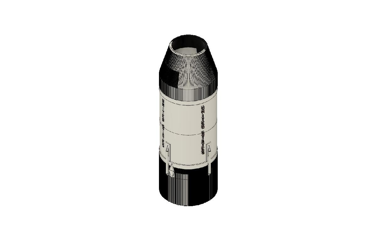 Montagem do Segundo Estagio do Foguete Saturn V