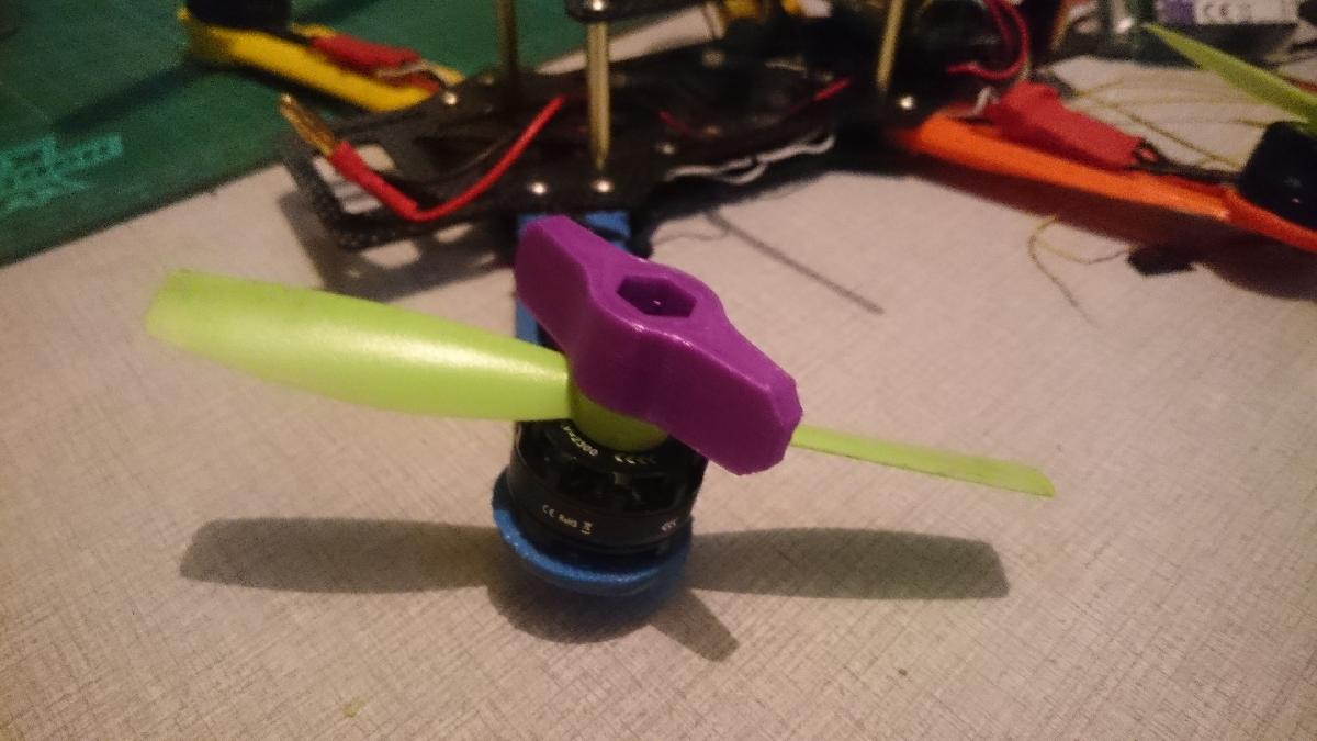 Chave hexagonal M10 para porca de helice de racecopter
