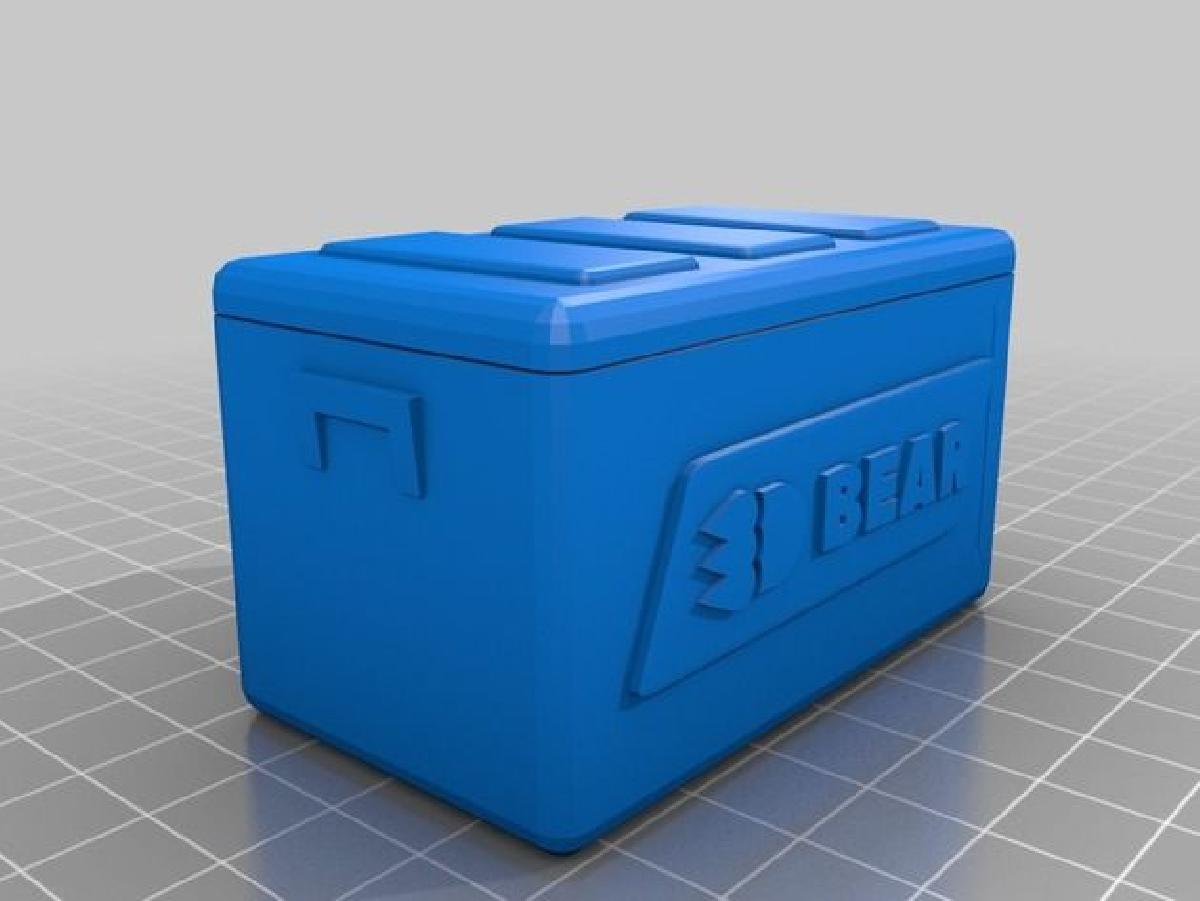 Caixa termica 3DBear Picnic   remix 1/10 da Rubbermaid e Coleman