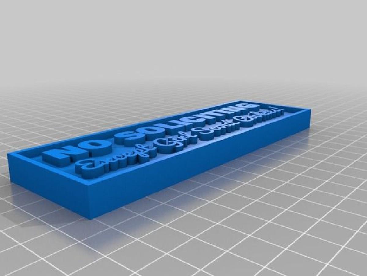 Proibido Solicitar   Exceto Cookies das Escoteiras! (Placa)
