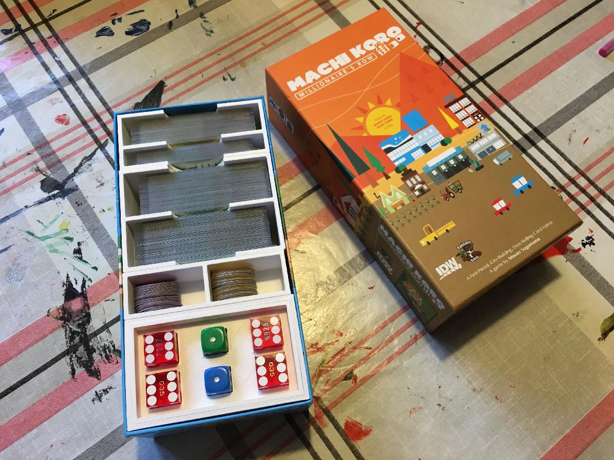 Machi Koro e Machi Koro: Luzes Brilhantes, Grande Cidade Conversao Compacta (Expansao) Inserto de Caixa