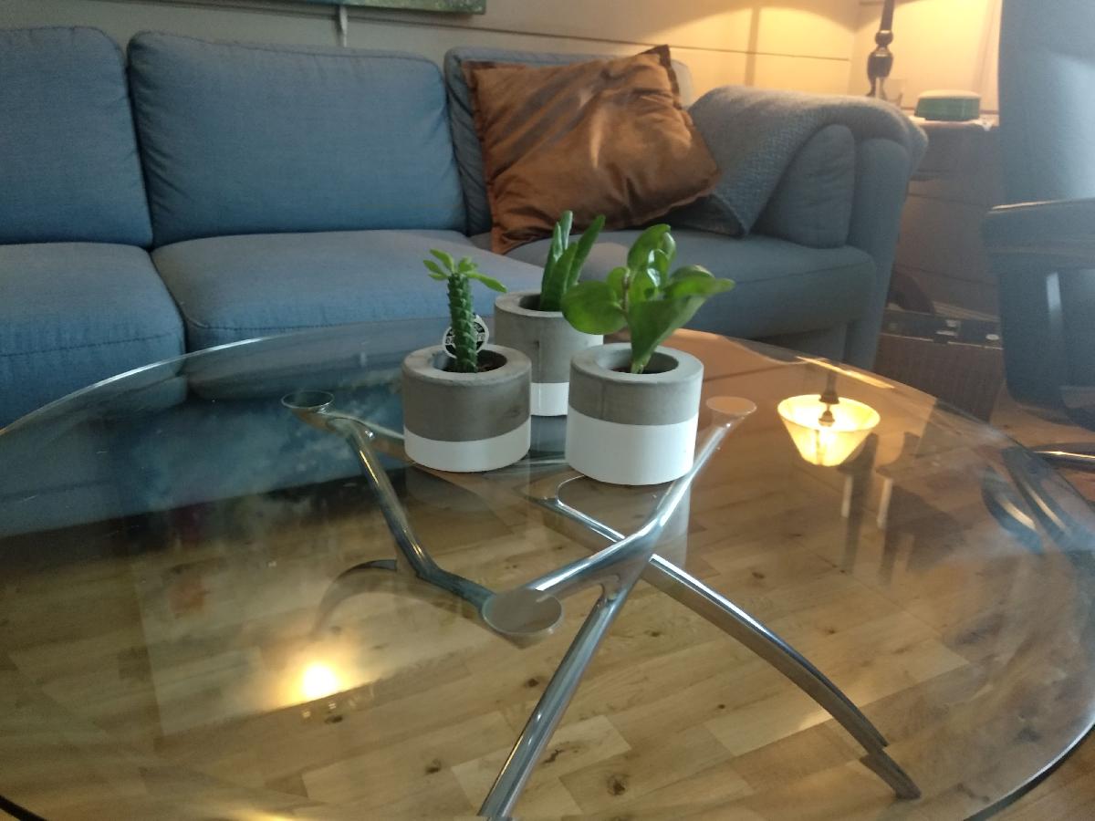 Vaso de planta de concreto