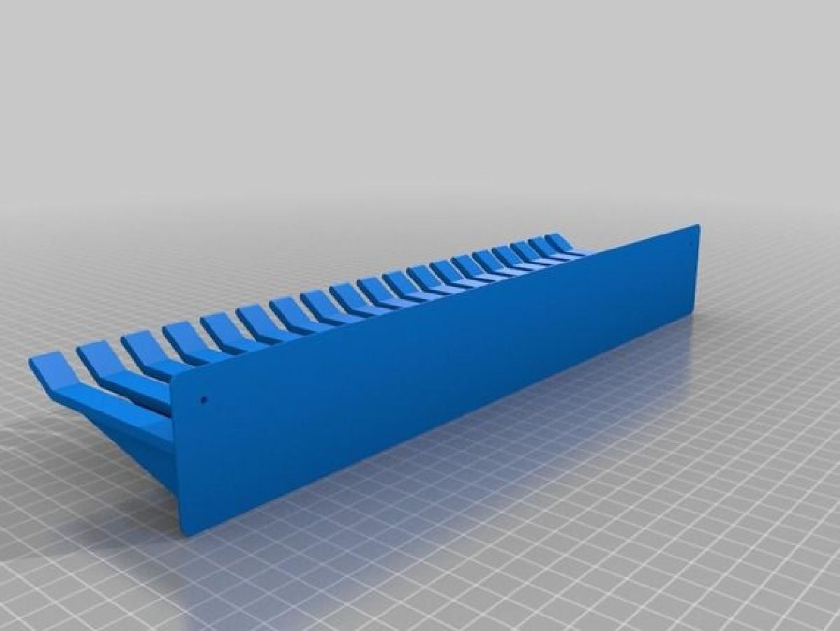 Suporte de fio OpenSCAD personalizavel, Kabelkamm