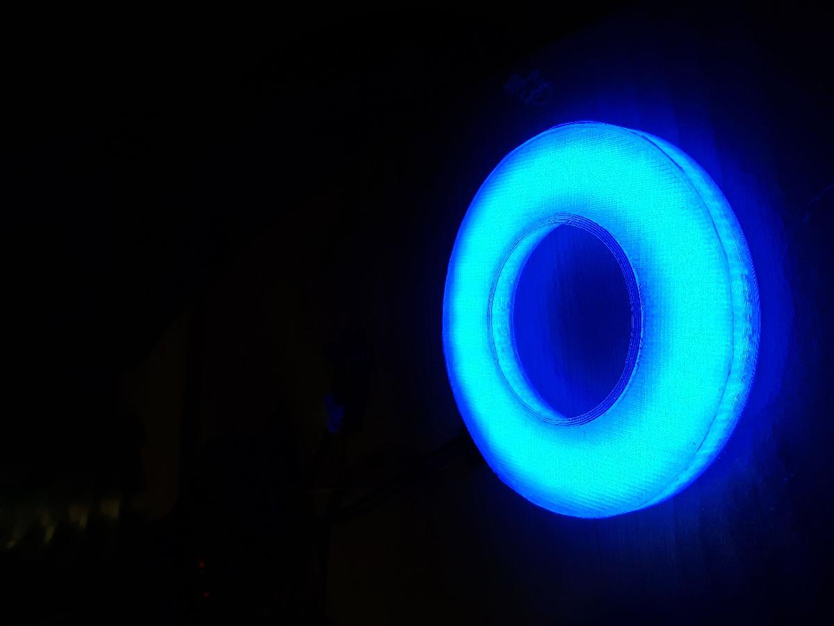 difusor de luz em anel de 24 LEDs Neopixel